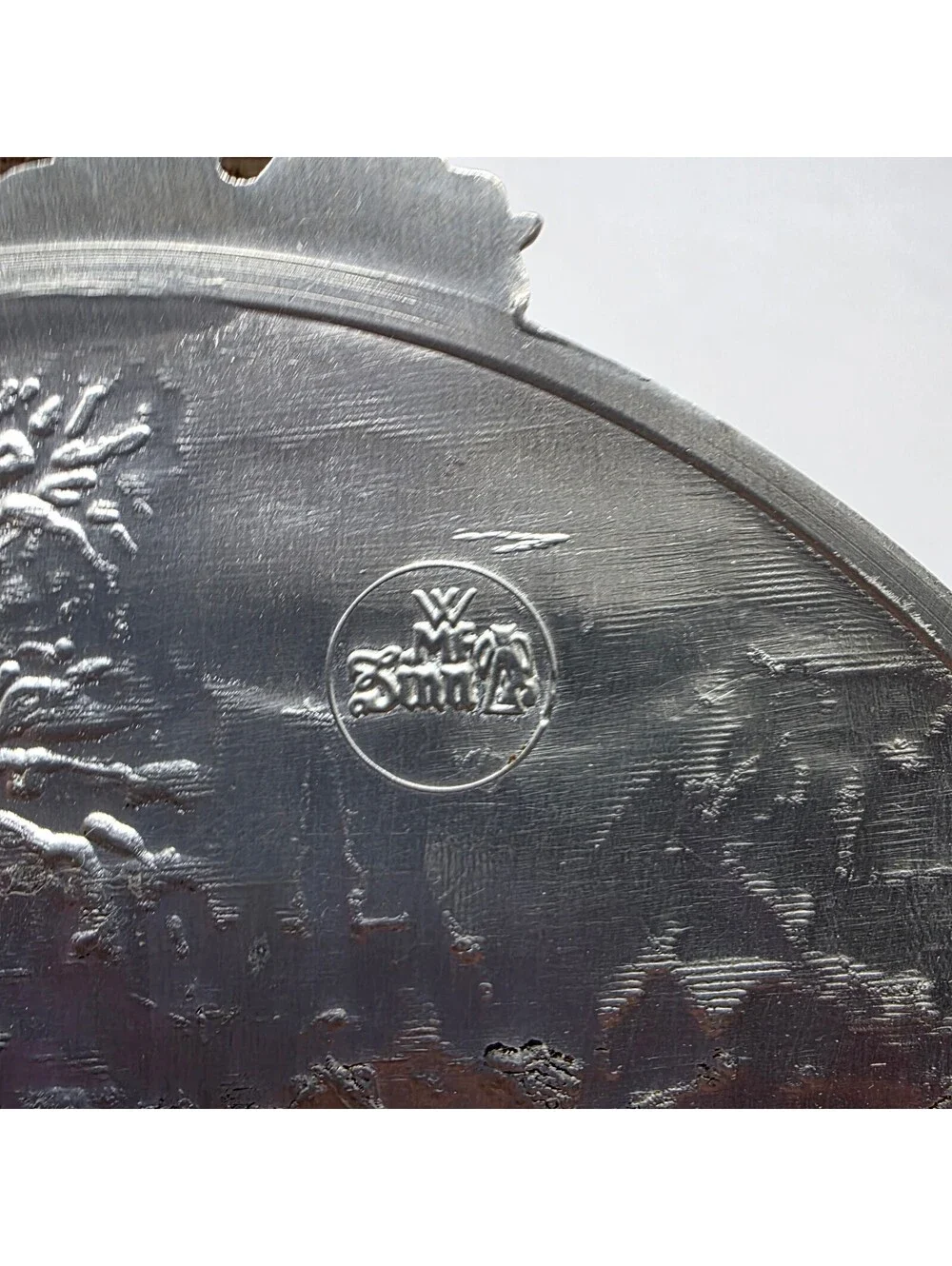 Vintage BMF Zinn Pewter Herbst Autumn German Wall Hanging Bell Pull